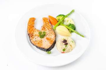 Grilled Salmon steak