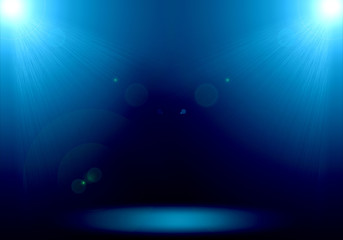 Abstract image of sky lighting flare 2 spotlight on the floor st