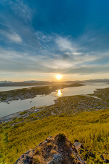 Midnight Sun in Tromso, Norway.
