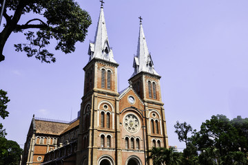 Obraz premium Ho Chi Minh City Notre Dame Cathedra