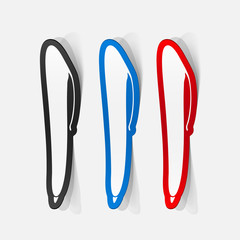 paper sticker: icons pen