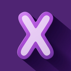 Volume icons alphabet: X