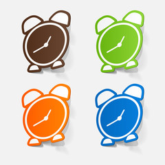 paper sticker: Alarm clock