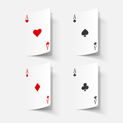 paper sticker: Playing Card