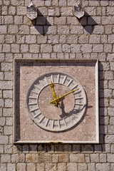 Krk old clock , Croatia