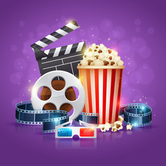 Realistic cinema movie poster © Yuzach