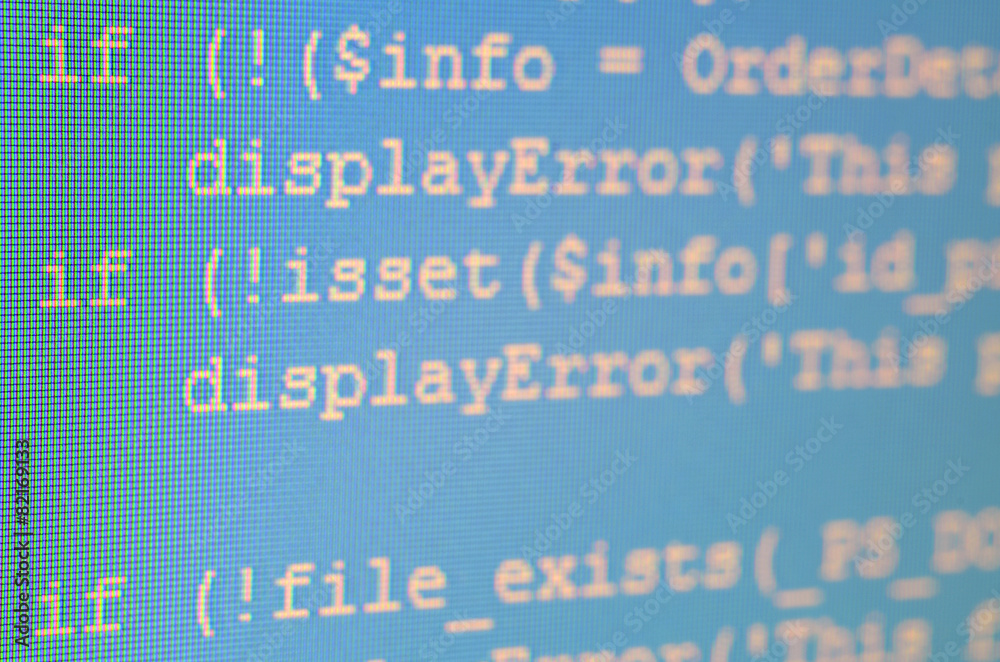 Poster PHP code on monitor