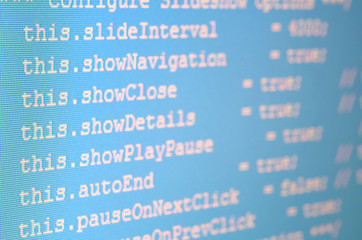 Application source code on monitor