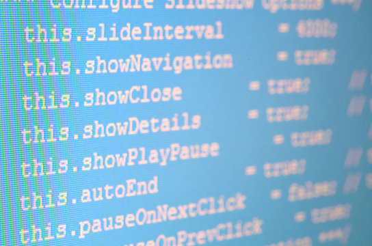 Application source code on monitor