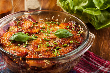 Potato and meat casserole