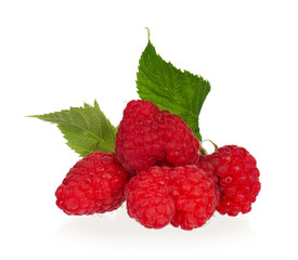 Ripe raspberries