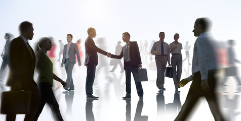Fototapeta na wymiar Business Handshake Agreement Deal White Collar Worker Concept