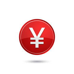 Fototapeta premium Japanese yen icon