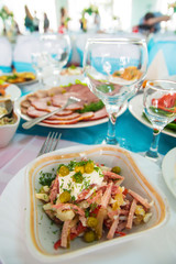 salad with dressing