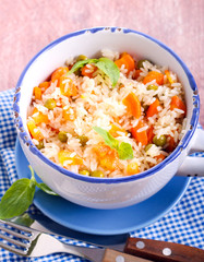 Rice with vegetables