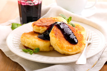 Quark cheese fried cakes