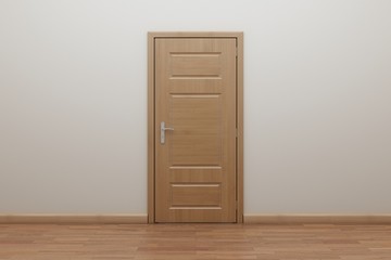 Enfilade, open the door inside. Frame for stop motion animation.