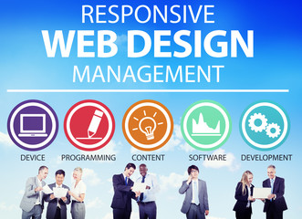 Responsive Web Design Management Programming Concept