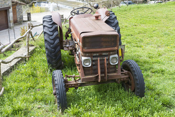 antique tractor