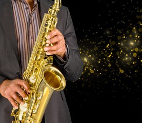 Jazz. Saxophone Playing