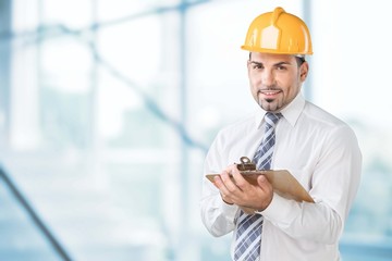 Hardhat. Happy Smiling Architect Engineer 1