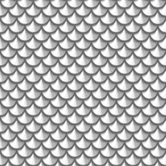 Seamless grayscale river fish scales