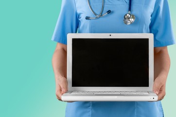 Doctor. Medical Laptop