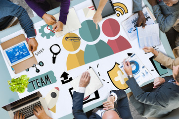 Team Corporate Connection Share Community Concept