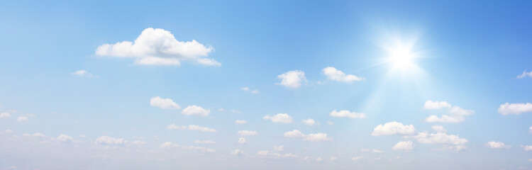 Fototapeta Sonne und Wolken Panorama obraz
