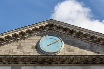 Main entrance of the Trinity College in Dublin, Ireland, 2015