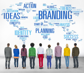 Branding World Global Marketing Identity Individuality Concept