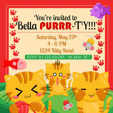 Cats invitation