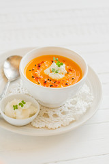Pumpkin cream soup