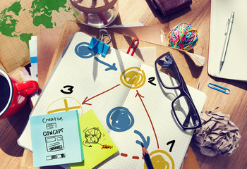 Planning Strategy Thinking Tactic Step Shortcut Concept