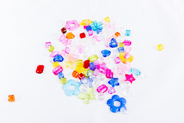 beads isolated on white background