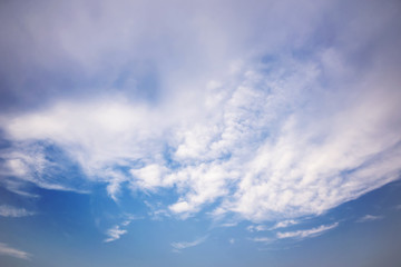 Nice Blue Sky and Cloud Background