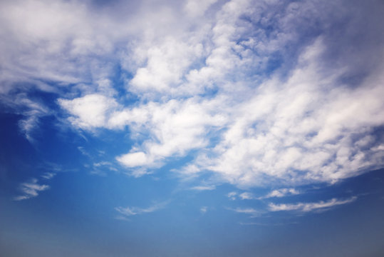 Nice Blue Sky and Cloud Background