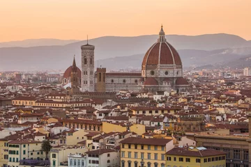 Foto op Canvas The sunset of Duomo in Florence, Italy © orpheus26