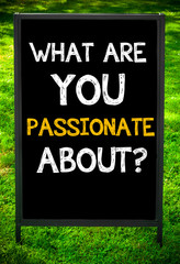 WHAT ARE YOU PASSIONATE ABOUT?