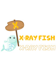 animal alphabet x with x-ray fish