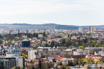 Obraz premium High View Of Cluj Napoca City In Romania