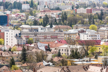 High View Of Cluj Napoca City In Romania