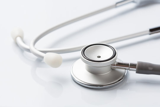 Stethoscope on white background