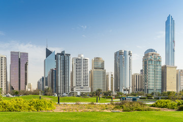 Fototapeta premium Abu Dhabi skyline