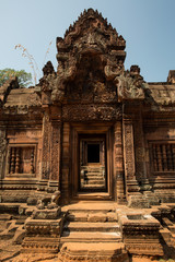 Banteay Srei doors perspective