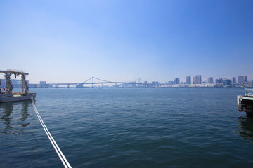 晴海埠頭から東京ベイエリアを臨む