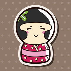 person character Japanese theme elements