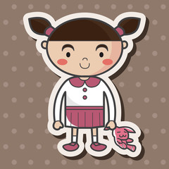 family girl character theme elements