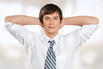 Business. Relaxed Businessman