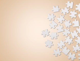 Jigsaw Piece. Difficult Puzzle